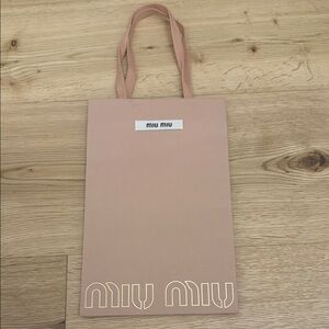 Miu Miu Blush Pink Shopping Bag